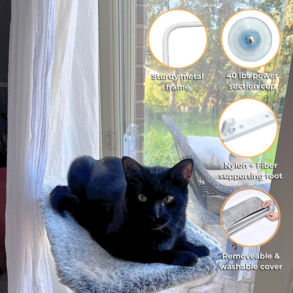 Window-Mounted Cat Hammock
